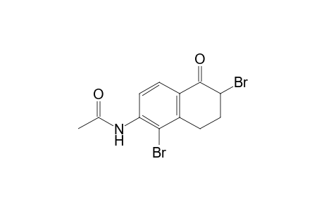 N-(2,5-Dibromo-1,2,3,4-tetrahydro-1-oxonaphthalen-6-yl)acetamide