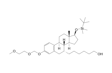 6-[(7R,8R,9S,13S,14S,17S)-17-[tert-butyl(dimethyl)silyl]oxy-3-(2-methoxyethoxymethoxy)-13-methyl-6,7,8,9,11,12,14,15,16,17-decahydrocyclopenta[a]phenanthren-7-yl]-1-hexanol