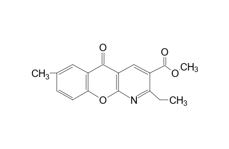 2-ETHYL-7-METHYL-5-OXO-5H-[1]BENZOPYRANO[2,3-b]PYRIDINE-3-CARBOXYLIC ACID, METHYL ESTER