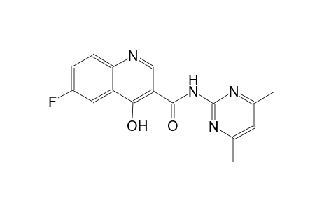 3-quinolinecarboxamide, N-(4,6-dimethyl-2-pyrimidinyl)-6-fluoro-4-hydroxy-