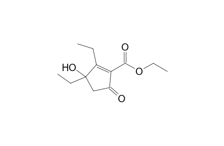 Ethyl 3-hydroxy-2,3-diethyl-5-oxocyclopent-1-ene-1-carboxylate
