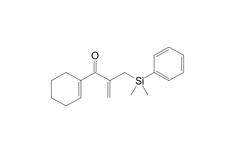 1-(Cyclohex-1-en-1-yl)-2-dimethyl(phenyl)silylmethylprop-2-en-1-one