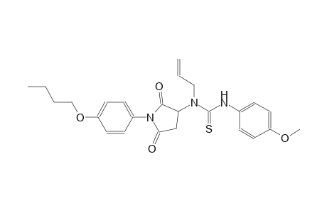 N-allyl-N-[1-(4-butoxyphenyl)-2,5-dioxo-3-pyrrolidinyl]-N'-(4-methoxyphenyl)thiourea