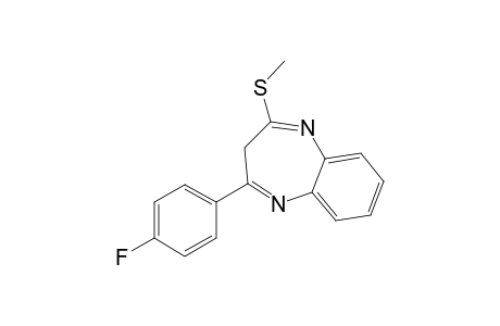 2-(4-fluorophenyl)-4-(methylthio)-3H-1,5-benzodiazepine