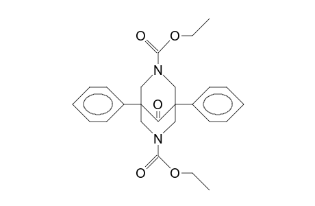 3,7-Di(ethoxycarbonyl)-1,5-diphenyl-3,7-diaza-bicyclo(3.3.1)nonan-9-one