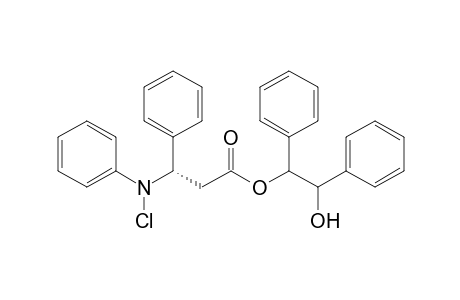 2-Hydroxy-1,2-diphenylethyl (S)-3-(N-chloroanilino)-3-phenylpropionate
