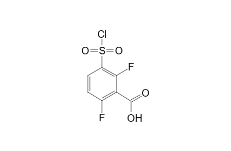 3-(chlorosulfonyl)-2,6-difluorobenzoic acid