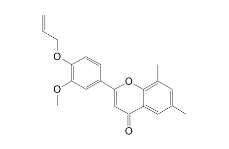 2-[4-(ALLYLOXY)-3-METHOXYPHENYL]-6,8-DIMETHYL-4H-CHROMEN-4-ONE