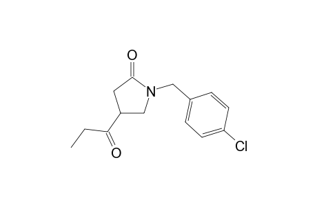 1-(4-Chlorobenzyl)-4-propionylpyrrolidin-2-one