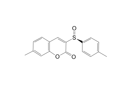 7-Methyl-3-[(S)-(4-methylphenyl)sulfinyl]-1-benzopyran-2-one