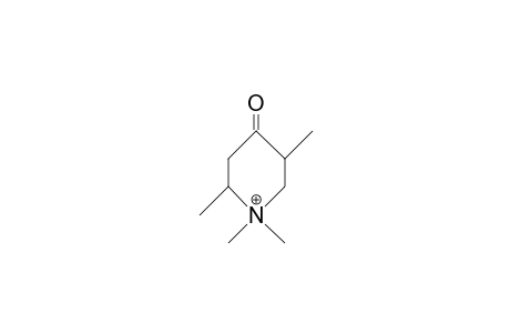 trans-2,5-Dimethyl-N,N-dimethyl-4-piperidinonium cation