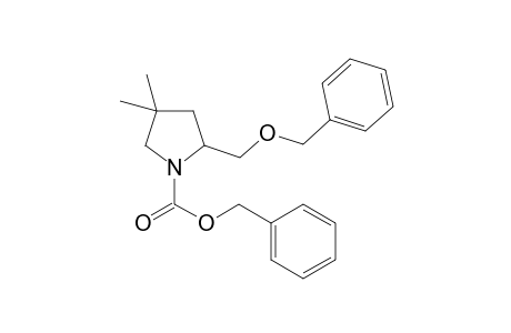 Benzyl 2-benzyloxymethyl-4,4-dimethyl-pyrrolidine-1-carboxylate