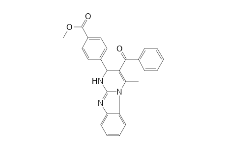 4-(3-Benzoyl-4-methyl-1,2-dihydro-benzo[4,5]imidazo[1,2-a]pyrimidin-2-yl)-benzoic acid methyl ester