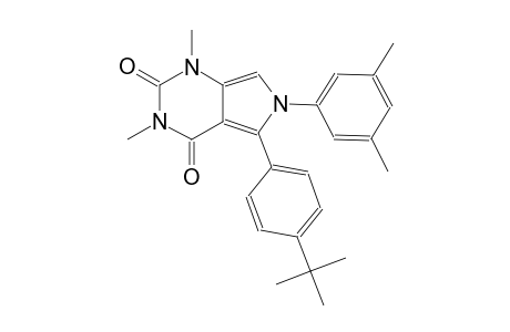 5-(4-tert-butylphenyl)-6-(3,5-dimethylphenyl)-1,3-dimethyl-1H-pyrrolo[3,4-d]pyrimidine-2,4(3H,6H)-dione