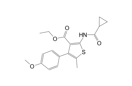 ethyl 2-[(cyclopropylcarbonyl)amino]-4-(4-methoxyphenyl)-5-methyl-3-thiophenecarboxylate