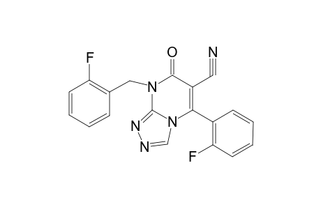 [1,2,4]Triazolo[4,3-a]pyrimidine-6-carbonitrile, 5-(2-fluorophenyl)-8-[(2-fluorophenyl)methyl]-7,8-dihydro-7-oxo-