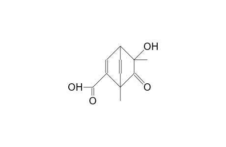 1,3-Dimethyl-3-hydroxy-bicyclo(2.2.2)octa-5,7-dien-2-one-7-carboxylic acid