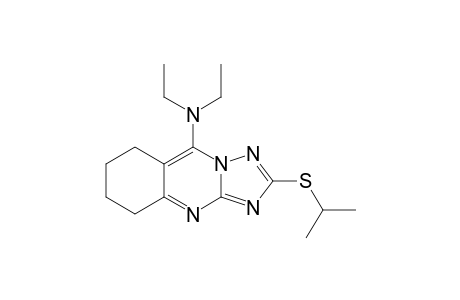 5-DIETHYLAMINO-2-(1-METHYLETHYLTHIO)-6,7,8,9-TETRAHYDRO-1,2,4-TRIAZOLO-[5,1-B]-QUINAZOLINE