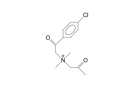 N-Acetonyl-N-(4-chloro-phenacyl)-N,N-dimethyl-am monium cation