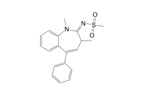 (NE)-N-(1,3-dimethyl-5-phenyl-3H-1-benzazepin-2-ylidene)methanesulfonamide