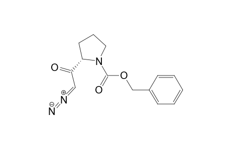 1-Pyrrolidinecarboxylic acid, 2-(diazoacetyl)-, phenylmethyl ester, (S)-