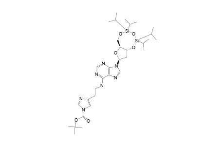 N6-[2-[1-(TERT.-BUTOXYCARBONYL)-IMIDAZOL-4-YL]-ETHYL]-3',5'-O-[(TETRAISOPROPYL)-DISILOXANE-1,3-DIYL]-2'-DEOXYADENOSINE