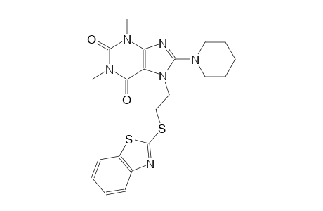 7-[2-(1,3-benzothiazol-2-ylsulfanyl)ethyl]-1,3-dimethyl-8-(1-piperidinyl)-3,7-dihydro-1H-purine-2,6-dione