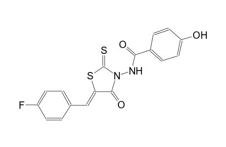 N-[(5Z)-5-(4-fluorobenzylidene)-4-oxo-2-thioxo-1,3-thiazolidin-3-yl]-4-hydroxybenzamide