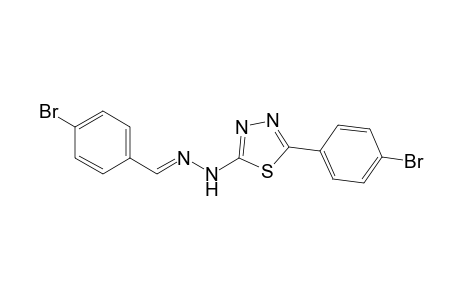 2-(4-Bromobenzylidene)-1-(5-(4-bromophenyl)-1,3,4-thiadiazol-2-yl)hydrazine