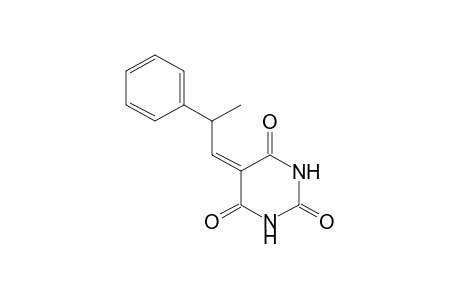 5-(beta-methylphenethylidene)barbituric acid