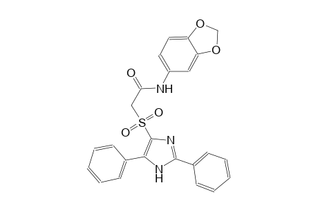 acetamide, N-(1,3-benzodioxol-5-yl)-2-[(2,5-diphenyl-1H-imidazol-4-yl)sulfonyl]-