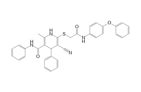 3-pyridinecarboxamide, 5-cyano-1,4-dihydro-2-methyl-6-[[2-oxo-2-[(4-phenoxyphenyl)amino]ethyl]thio]-N,4-diphenyl-