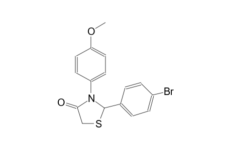 2-(4-bromophenyl)-3-(4-methoxyphenyl)-1,3-thiazolidin-4-one