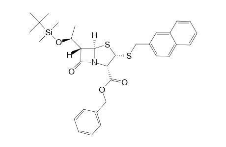 #14C-EXO;BENZYL-(5R,6S,8R)-6-[1-(TERT.-BUTYLDIMETHYLSILANYLOXY)-ETHYL]-3-(NAPHTHALEN-1-YLMETHYLSULFANYL)-7-OXO-4-THIA-1-AZABICYCLO-[3.2.0]-HEPTAN-2-CARBOXYLATE