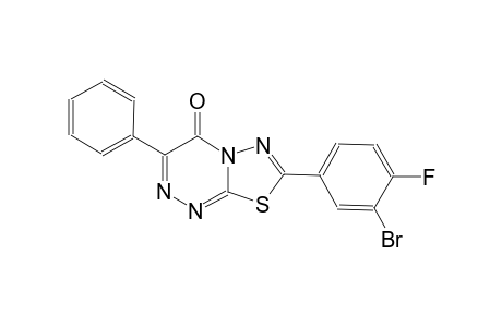 4H-[1,3,4]thiadiazolo[2,3-c][1,2,4]triazin-4-one, 7-(3-bromo-4-fluorophenyl)-3-phenyl-