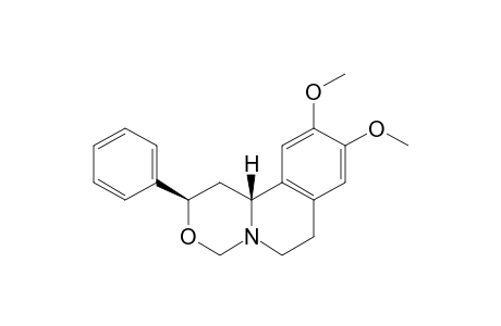 (2R*,11bR*)-9,10-Dimethoxy-2-phenyl-1,6,7,11b-tetrahydro-2H,4H-1,3-oxazino[4,3-a]isoquinoline
