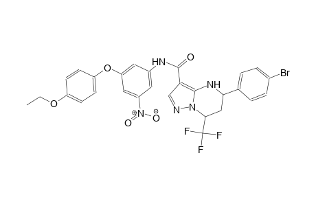 5-(4-bromophenyl)-N-[3-(4-ethoxyphenoxy)-5-nitrophenyl]-7-(trifluoromethyl)-4,5,6,7-tetrahydropyrazolo[1,5-a]pyrimidine-3-carboxamide