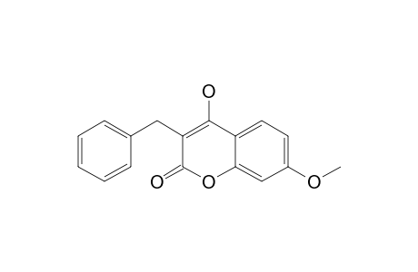 3-Benzyl-4-hydroxy-7-methoxy-coumarin