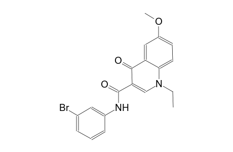 3-quinolinecarboxamide, N-(3-bromophenyl)-1-ethyl-1,4-dihydro-6-methoxy-4-oxo-