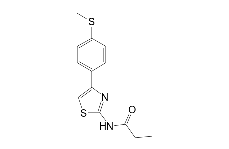 Propanamide, N-[4-[4-(methylthio)phenyl]-2-thiazolyl]-