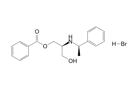 (2S,.alpha.R)-3-Hydroxy-2-(.alpha.-methylbenzyl)aminopropyl benzoate hydrobromide