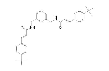 (2E)-3-(4-tert-butylphenyl)-N-[3-({[(2E)-3-(4-tert-butylphenyl)-2-propenoyl]amino}methyl)benzyl]-2-propenamide