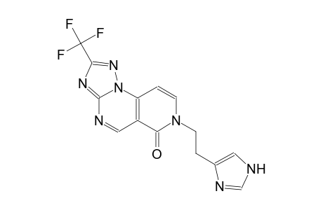 pyrido[3,4-e][1,2,4]triazolo[1,5-a]pyrimidin-6(7H)-one, 7-[2-(1H-imidazol-4-yl)ethyl]-2-(trifluoromethyl)-
