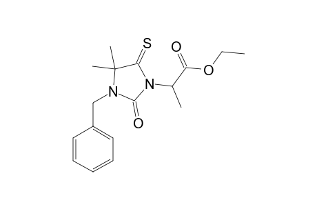 2-(3-BENZYL-4,4-DIMETHYL-2-OXO-5-THIOXO-IMIDAZOLIDIN-1-YL)-PROPIONIC-ACID-ETHYLESTER