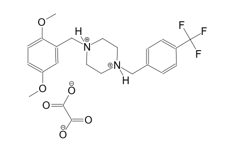 1-(2,5-dimethoxybenzyl)-4-[4-(trifluoromethyl)benzyl]piperazinediium oxalate