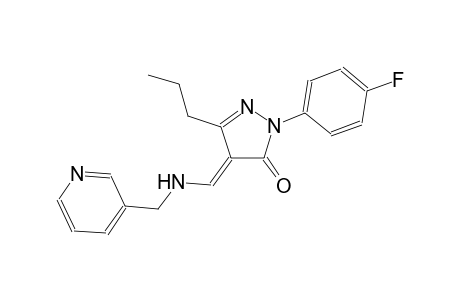 3H-pyrazol-3-one, 2-(4-fluorophenyl)-2,4-dihydro-5-propyl-4-[[(3-pyridinylmethyl)amino]methylene]-, (4E)-