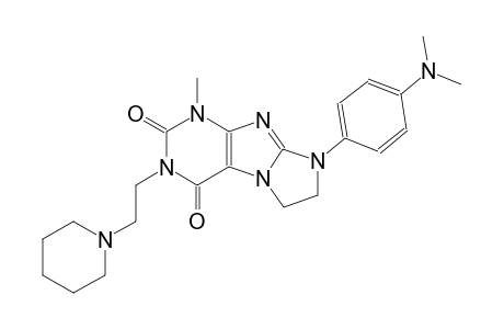 1H-imidazo[2,1-f]purine-2,4(3H,6H)-dione, 8-[4-(dimethylamino)phenyl]-7,8-dihydro-1-methyl-3-[2-(1-piperidinyl)ethyl]-