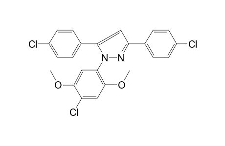 1-(4-Chloro-2,5-dimethoxy-phenyl)-3,5-bis-(4-chloro-phenyl)-1H-pyrazole