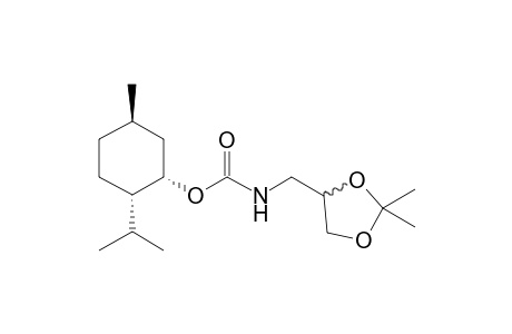[(1S,2S,5R)-2-isopropyl-5-methyl-cyclohexyl] N-[(2,2-dimethyl-1,3-dioxolan-4-yl)methyl]carbamate