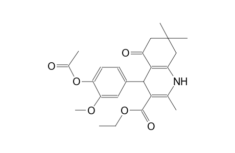 ethyl 4-[4-(acetyloxy)-3-methoxyphenyl]-2,7,7-trimethyl-5-oxo-1,4,5,6,7,8-hexahydro-3-quinolinecarboxylate
